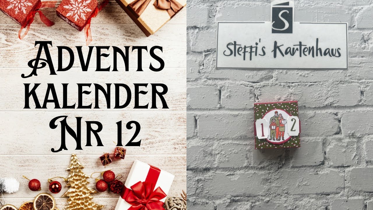 Adventskalender T&uuml;rchen 12 KLEINE BOX MIT Hebefunktion Stampin up Anleitung Goodie