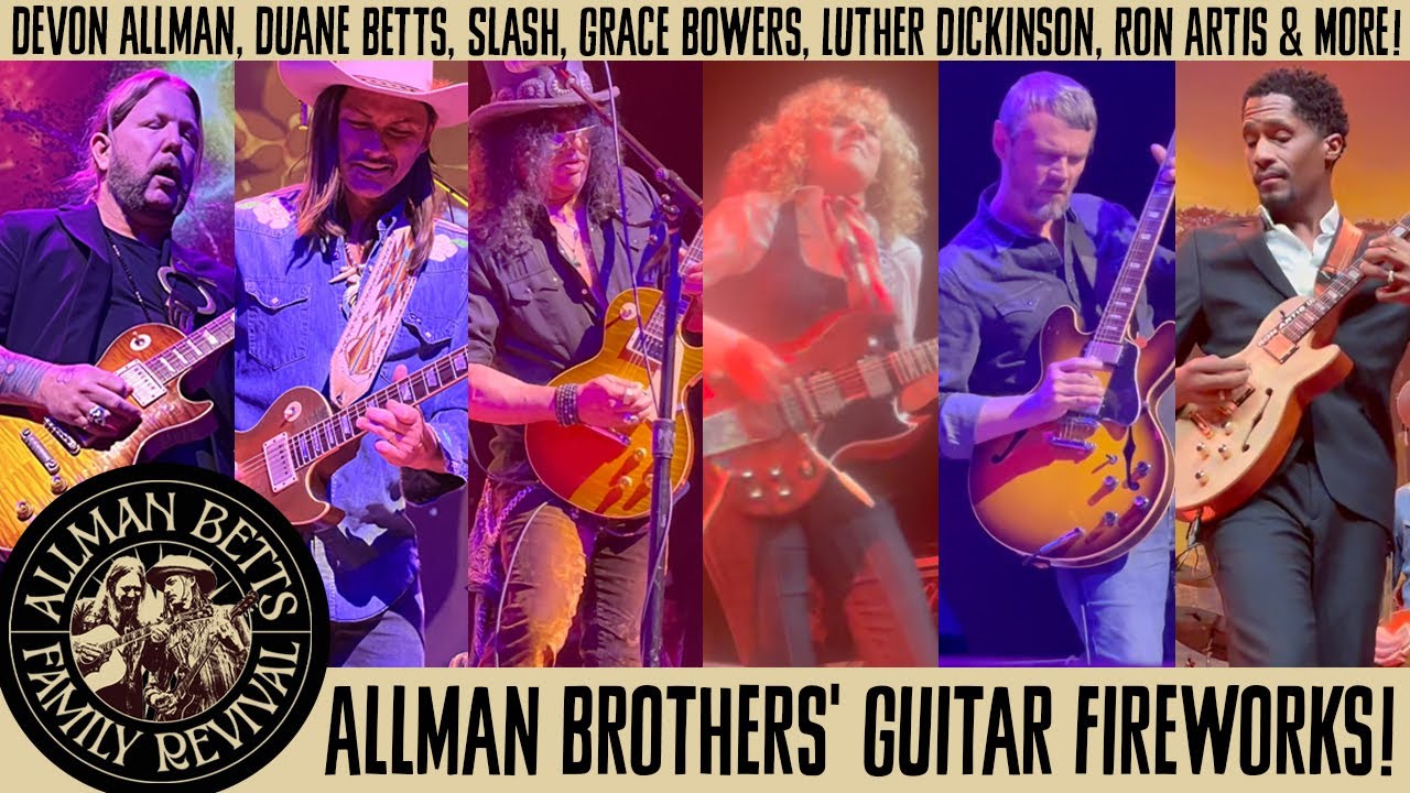 Slash, Duane Betts, Devon Allman & Grace Bowers Best Guitar Solos from Allman Betts Family Revival