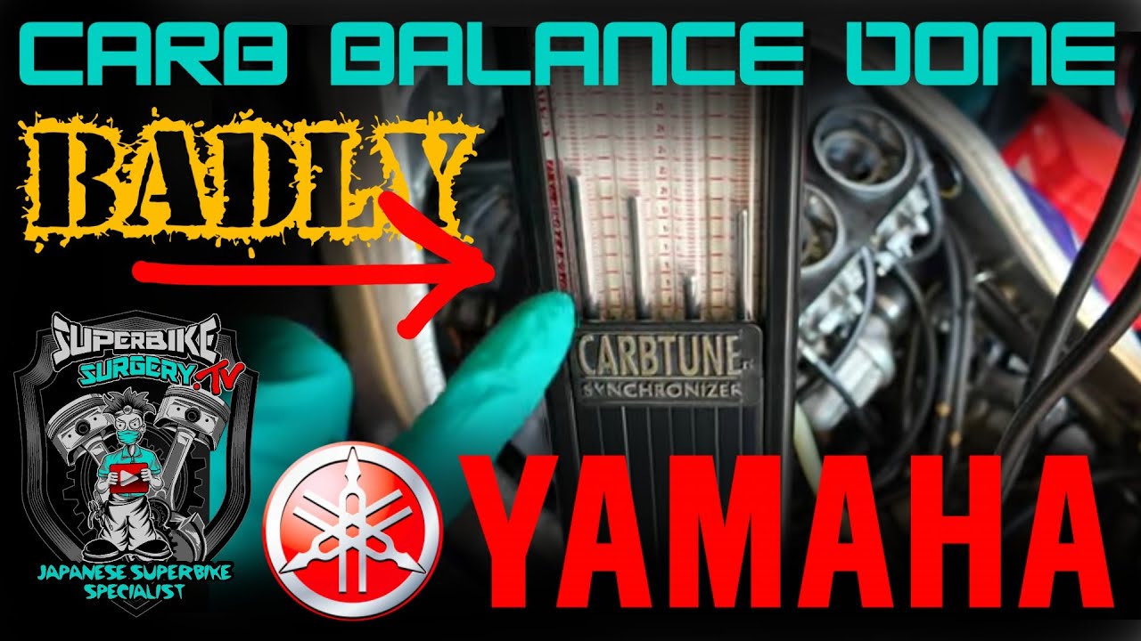An Easy Mistake to Make! Motorcycle Carburettor Cleaning & Balancing Short Cuts. Yamaha YZF1000.
