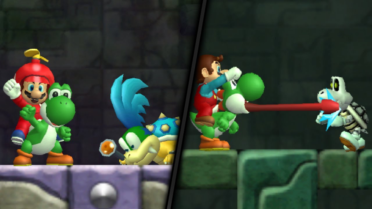 What happens when Yoshi enters the Castle? - New Super Mario Bros. Wii. ᴴᴰ