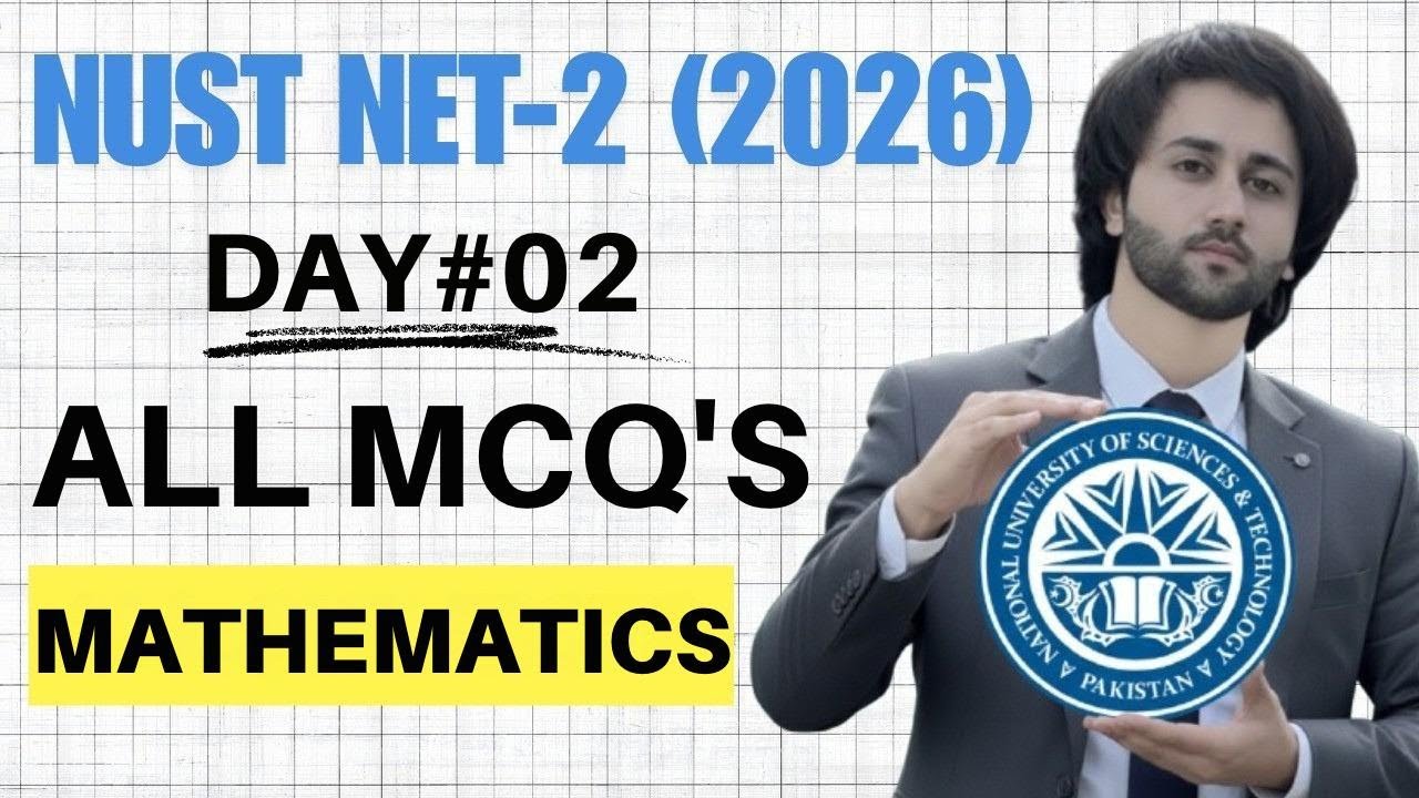 NUST NET 2 1st Feb 2026 Math All MCQs I NUST NET Today Math MCQs Solution I NUST NET 2026 Prep I NET