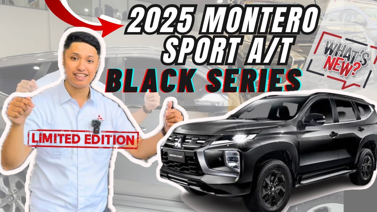 NEW 2025 MONTERO SPORT BLACK SERIES 4X2 SPECS and SAFETY FEATURES!