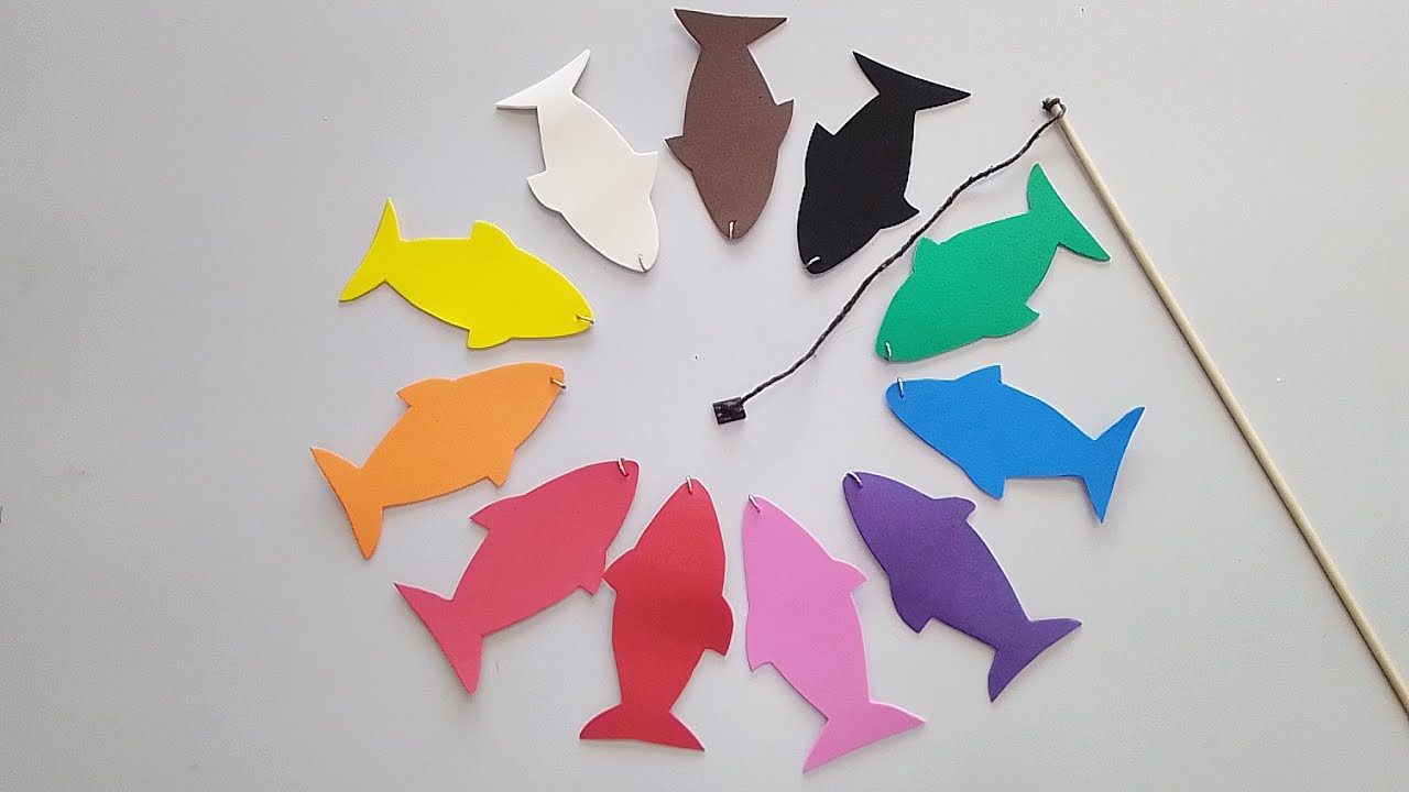 PESCARIA, COM PEIXINHOS DE E.V.A.