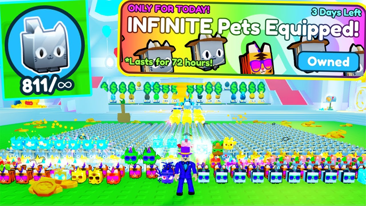 KUPIŁEM INFINITE PETS EQUIPPED za 10000 ROBUX i ZAŁOŻYŁEM PONAD 800 PET&Oacute;W | ROBLOX