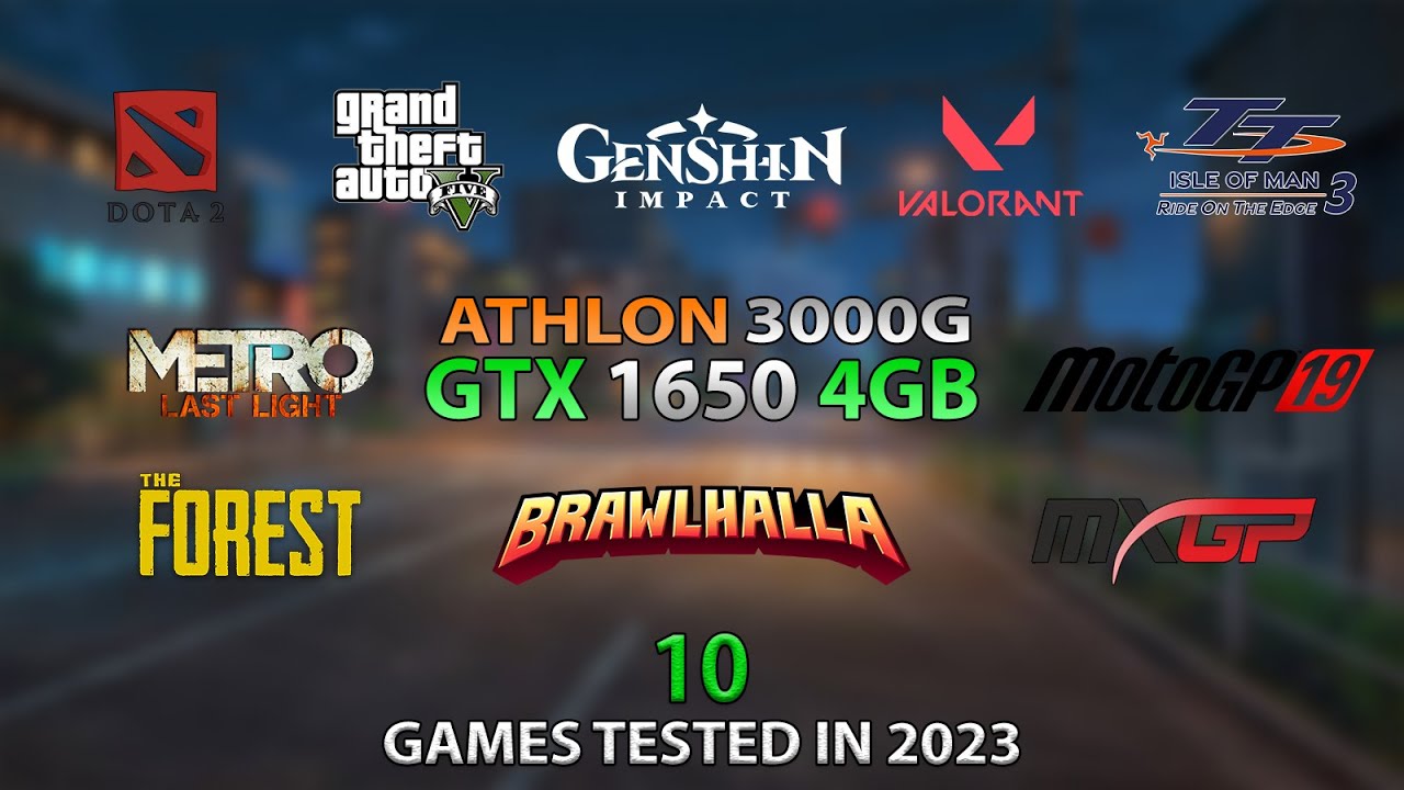 AMD Athlon 3000G with GTX 1650 4GB GDDR6 - 10 Games Tested in 2023
