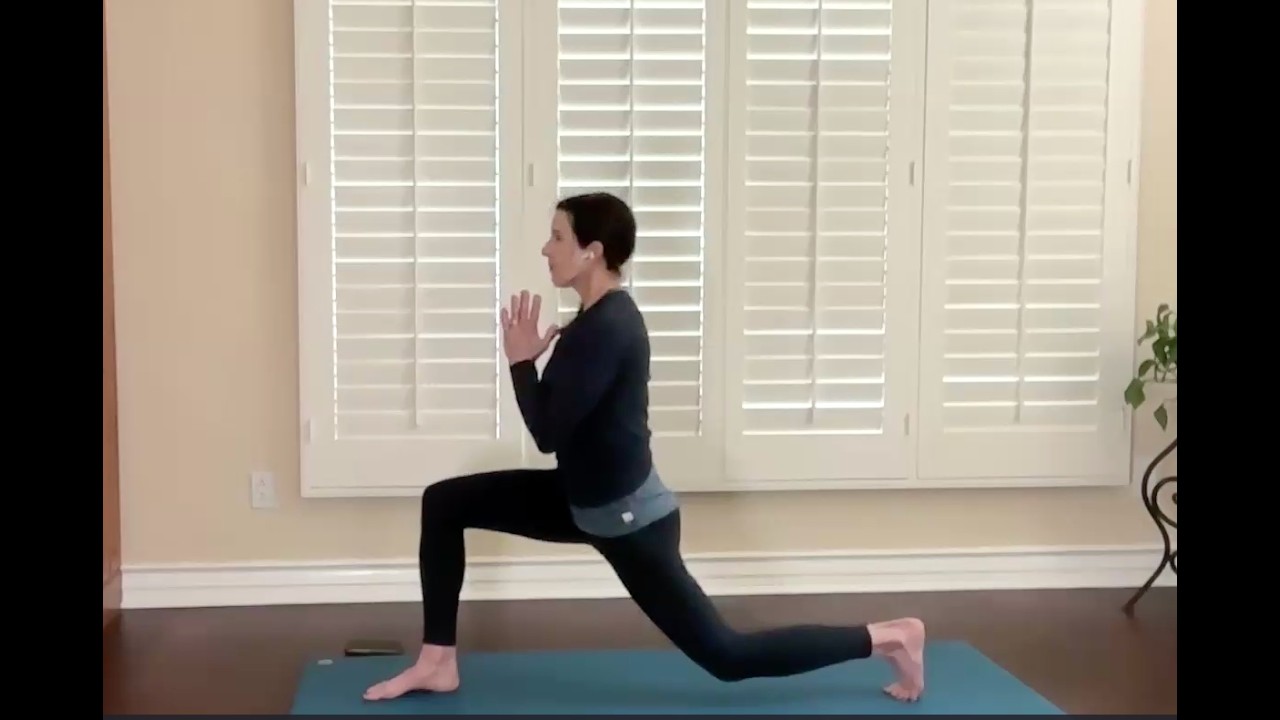 3 x 10 - 10 minutes Strengthening, 10 min. Stretching, 10 min. Savasana (deep relaxation)