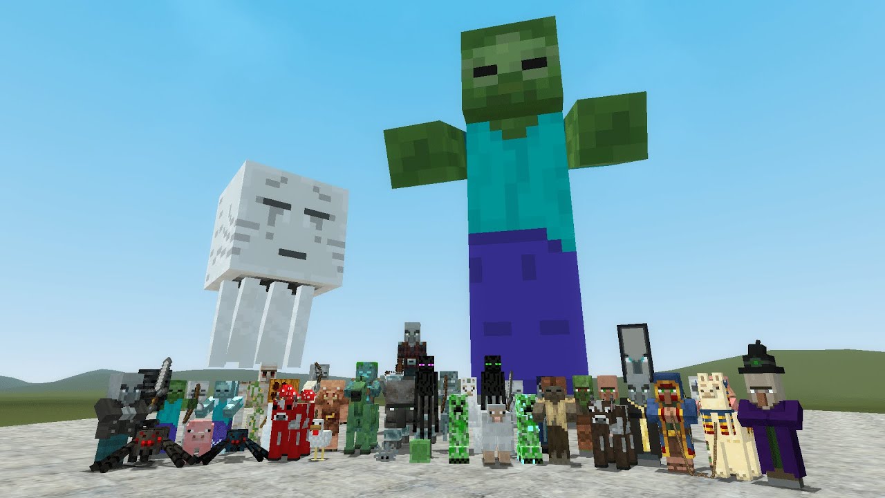All Minecraft Mobs in Gmod!