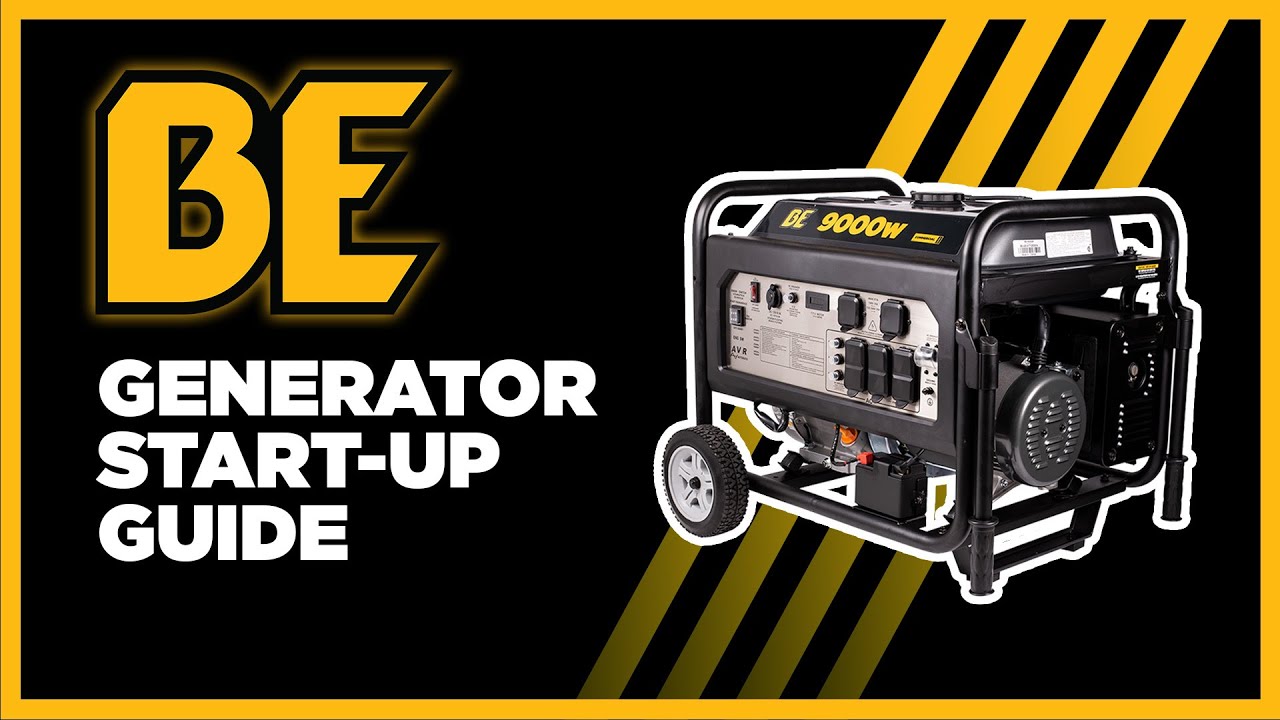 How to Start a BE9400DFS and BE12000ER Generator