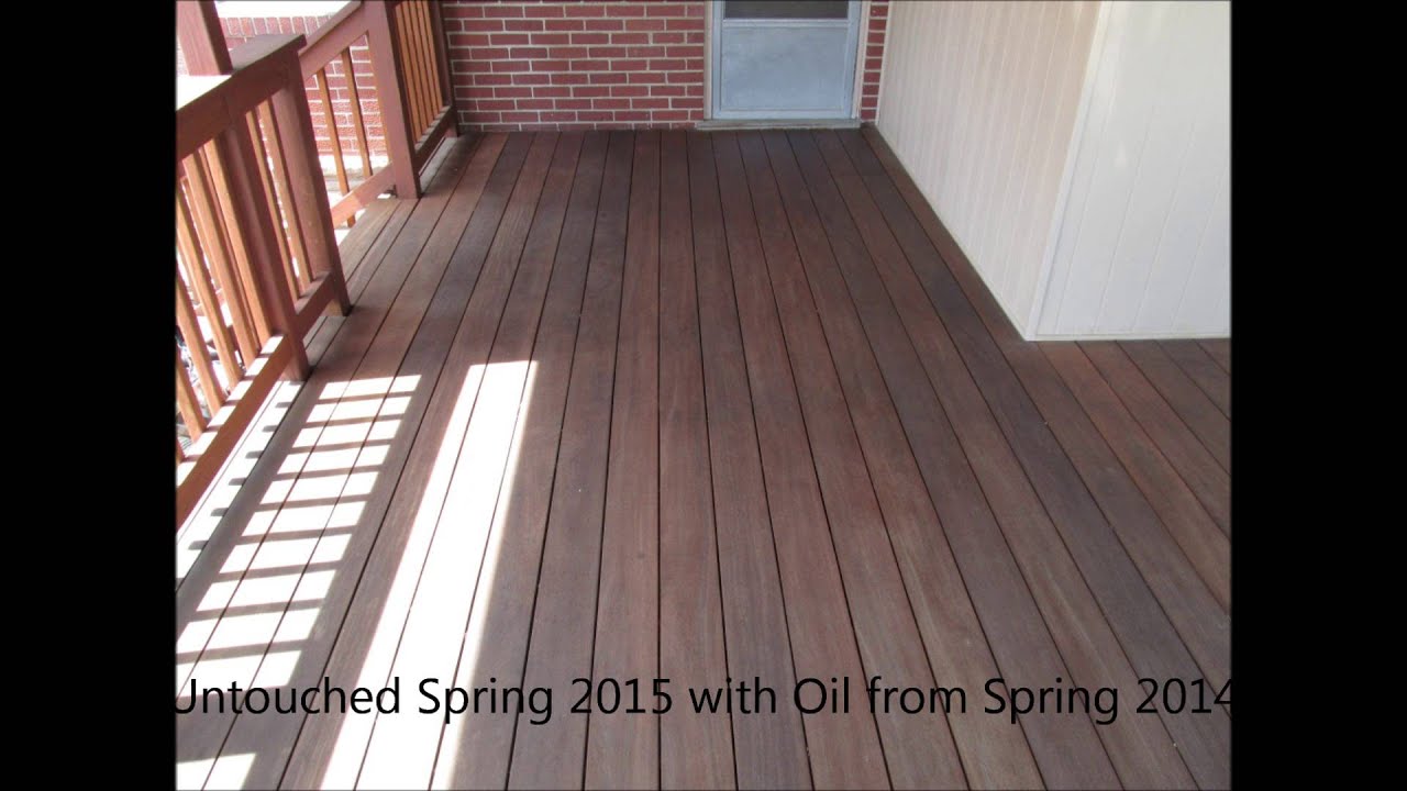 Cumaru Decking 2014 Oiled vs 2015 Aged