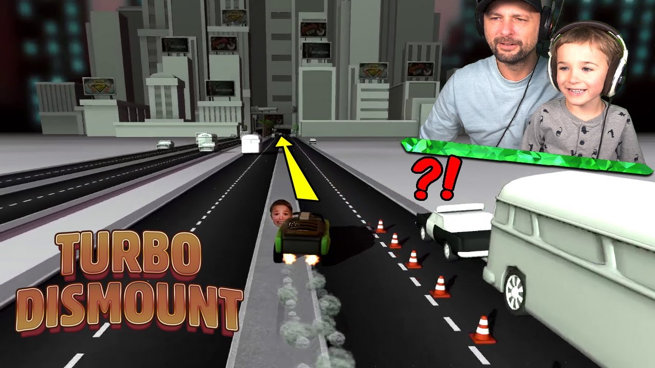 Полицейская погоня в центре города в Turbo Dismount!
