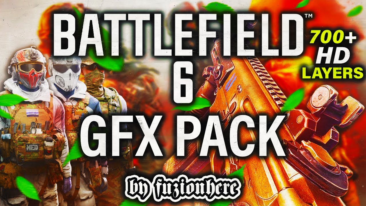CRAZY Battlefield 6 PSD GFX Pack! — 700+ LAYERS (Full Tour + How to Use)