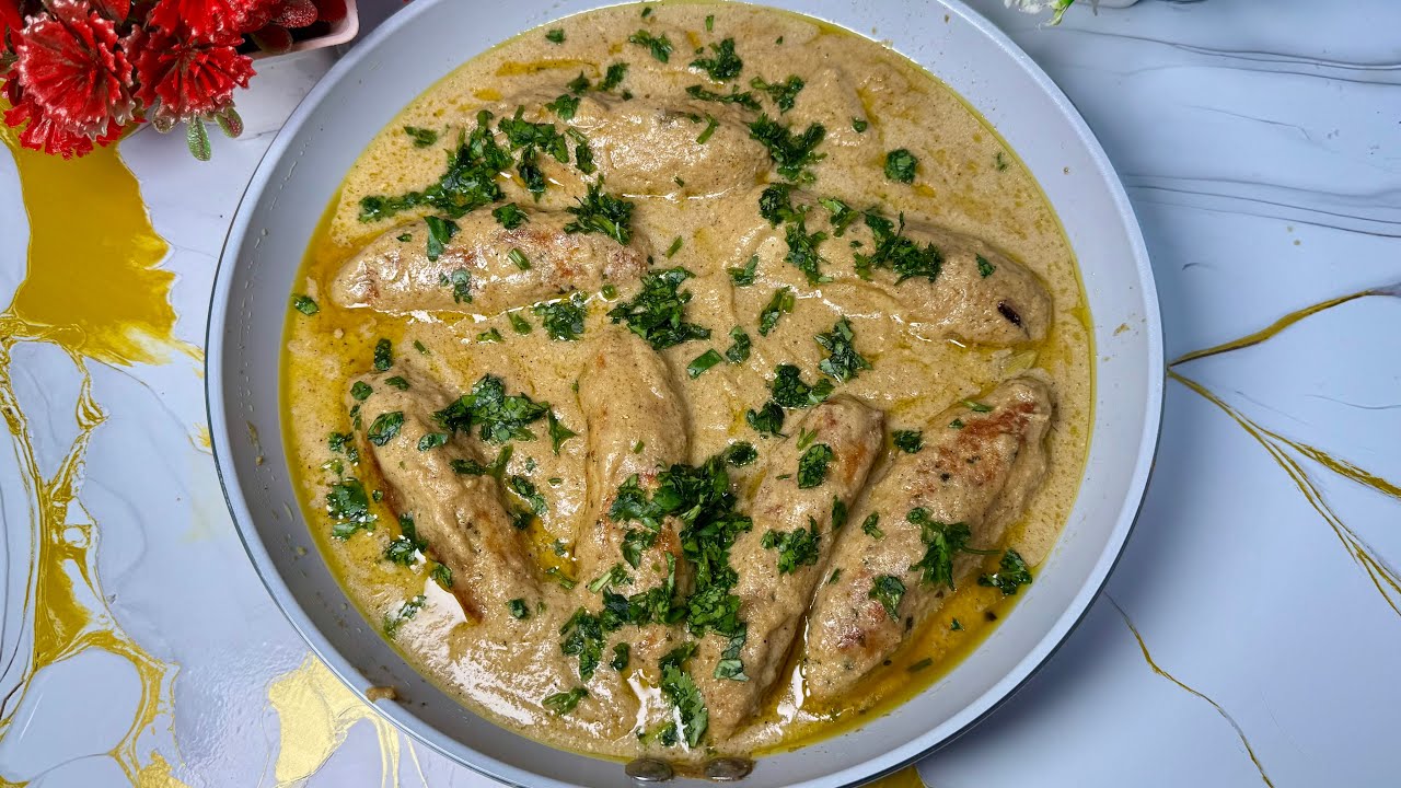 Afghani Kebab curry-1st time yeh different recipe banaye apne ghar walo ke liye #kashmirfoodfusion