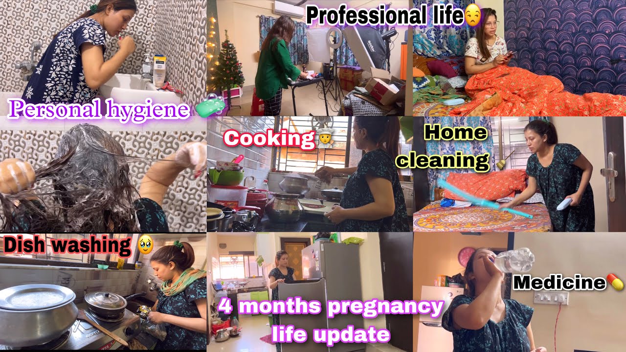 My whole day routine in 4 months Pregnancy🤰|| Bohot kuch change ho gaya|| Myself Riya