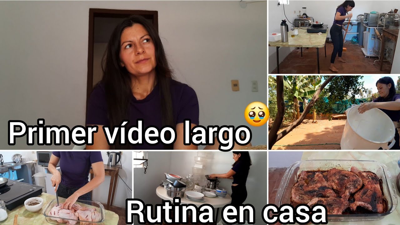 ✨ Rutina humilde en casa 🧹🍗 Limpieza y pollo al horno bien doradito
