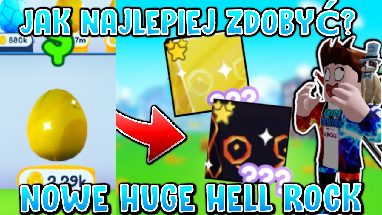 Jak *Najłatwiej* Zdobyć Nowego Huge Hell Rock w Pet Simulator X Roblox!!