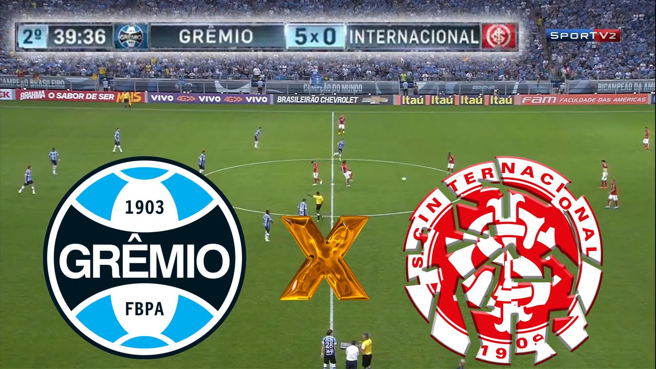 GRENAL 407 - Grêmio 5 x 0 Internacional - Melhores Momentos - Campeonato Brasileiro 2015