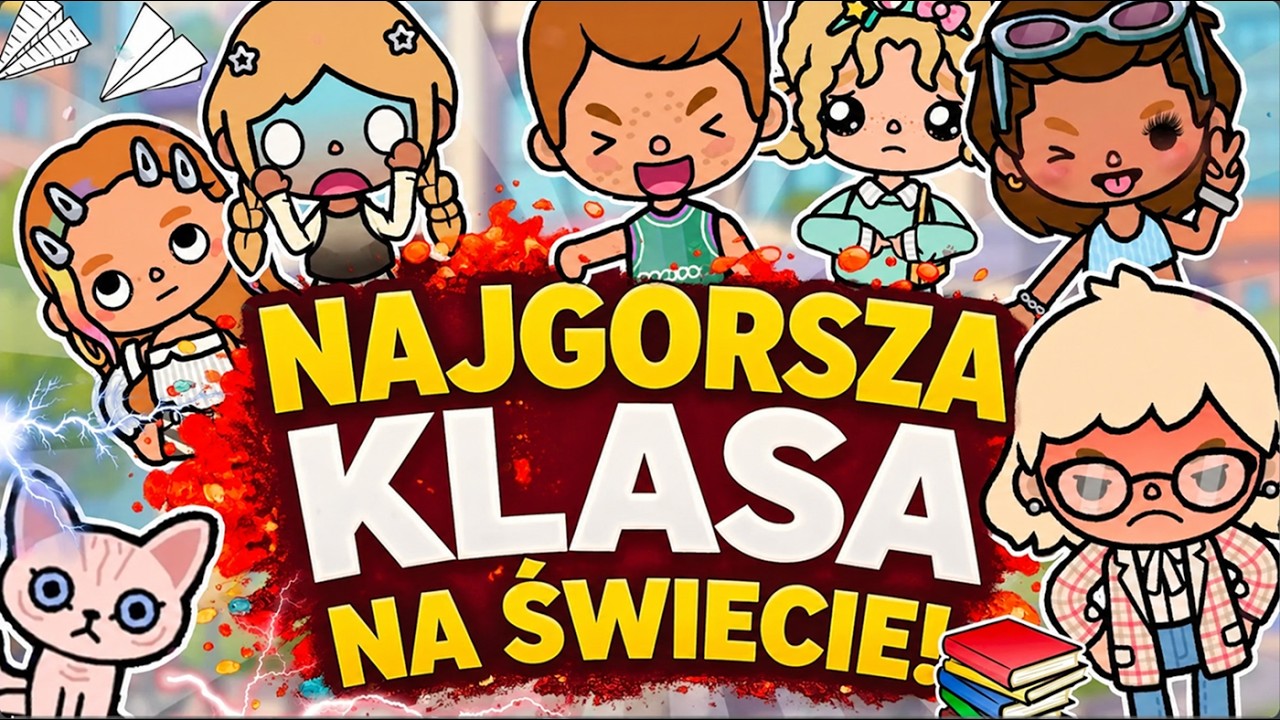 😈 NAJGORSZA KLASA NA ŚWIECIE!! 😰| CZĘŚĆ 1 |  TOCA BOCA HISTORYJKI PO POLSKU |