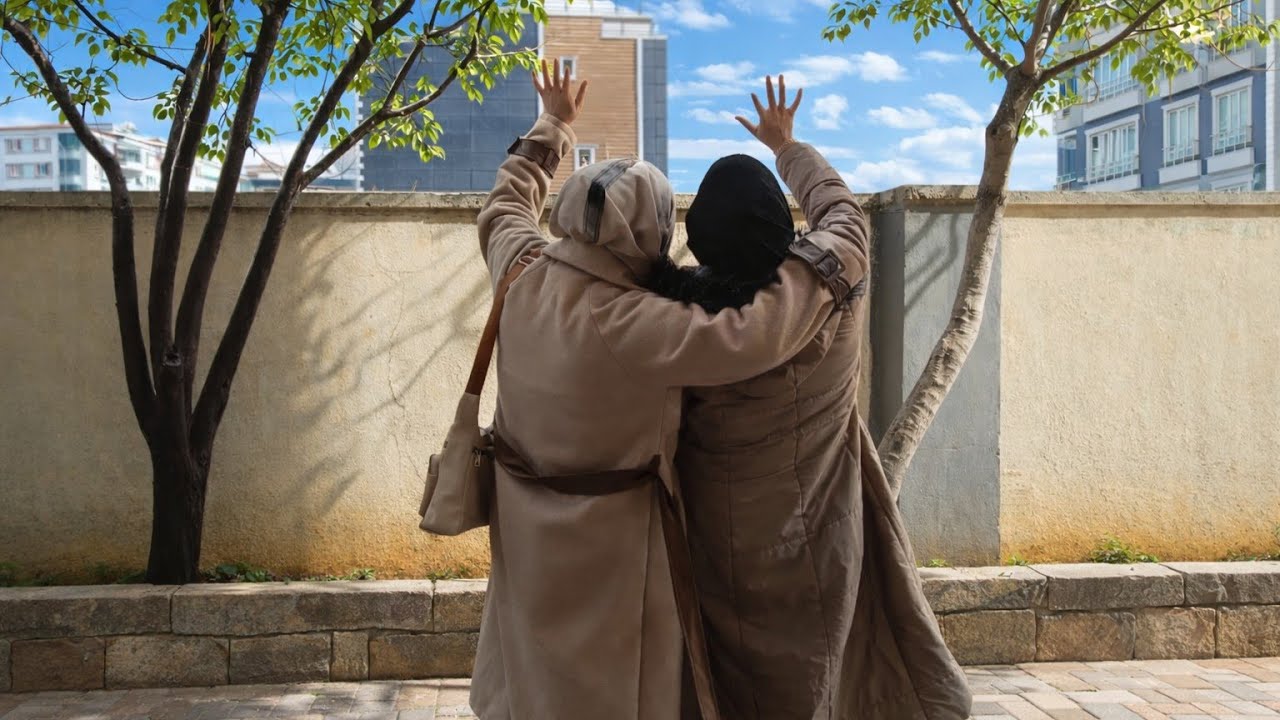 اخر العزيمه عند امي مع اختي الله يرجعها بالسلامه الفراق صعب