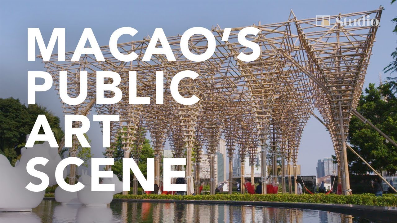 Macao artists elevate the art of bamboo scaffolding to public art