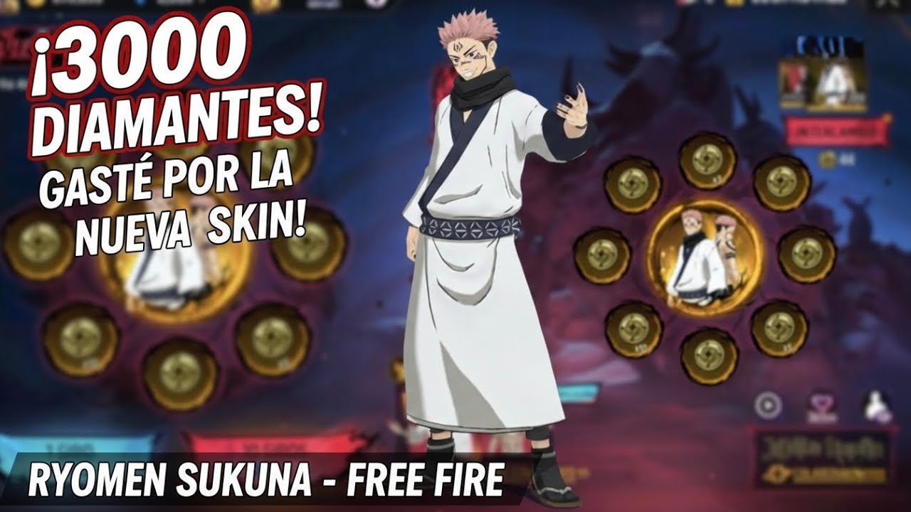 ¿CUÁNTOS DIAMANTES SE NECESITAN PARA RYOMEN SUKUNA? 💎 FREE FIRE x JUJUTSU KAISEN - Doublet_tt 