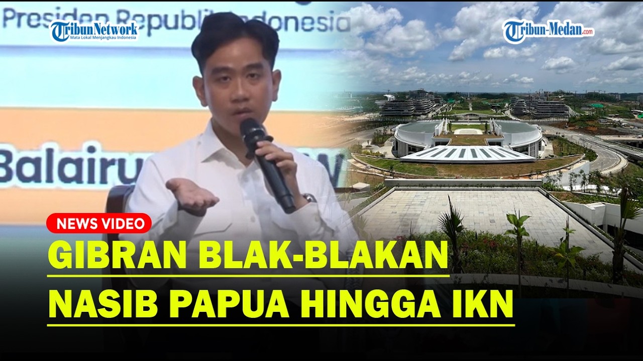 REAKSI Wapres Gibran Rakabuming Dicecar Soal Papua hingga IKN
