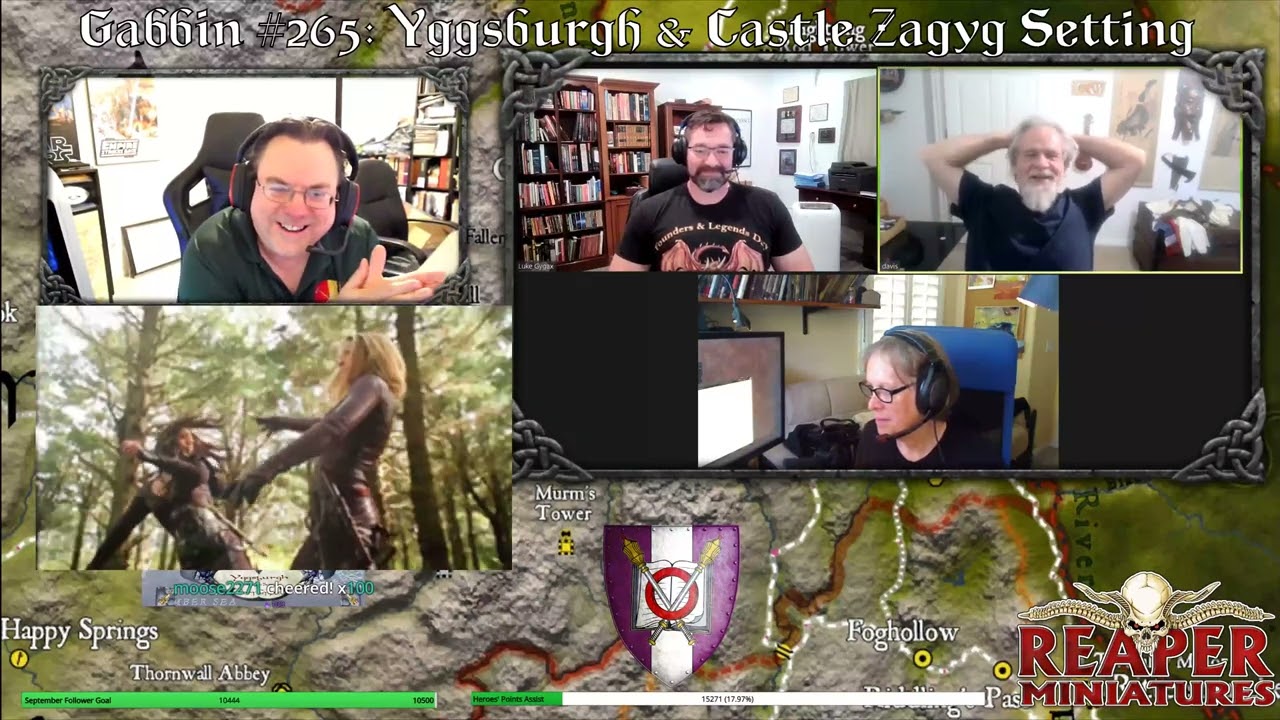 Yggsburgh & Castle Zagyg! Guests:  Luke Gygax & Davis Chenault on Gabbin #265!