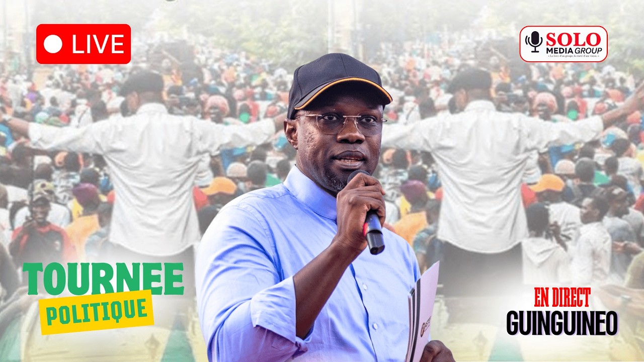 🔴 DIRECT – Tournée politique  Mega Meeting de Ousmane Sonko, à Guinguinéo