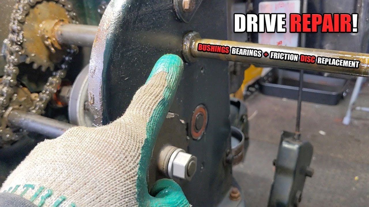 Bushings Bearings & Friction Disc Replacement on MTD Snowblower