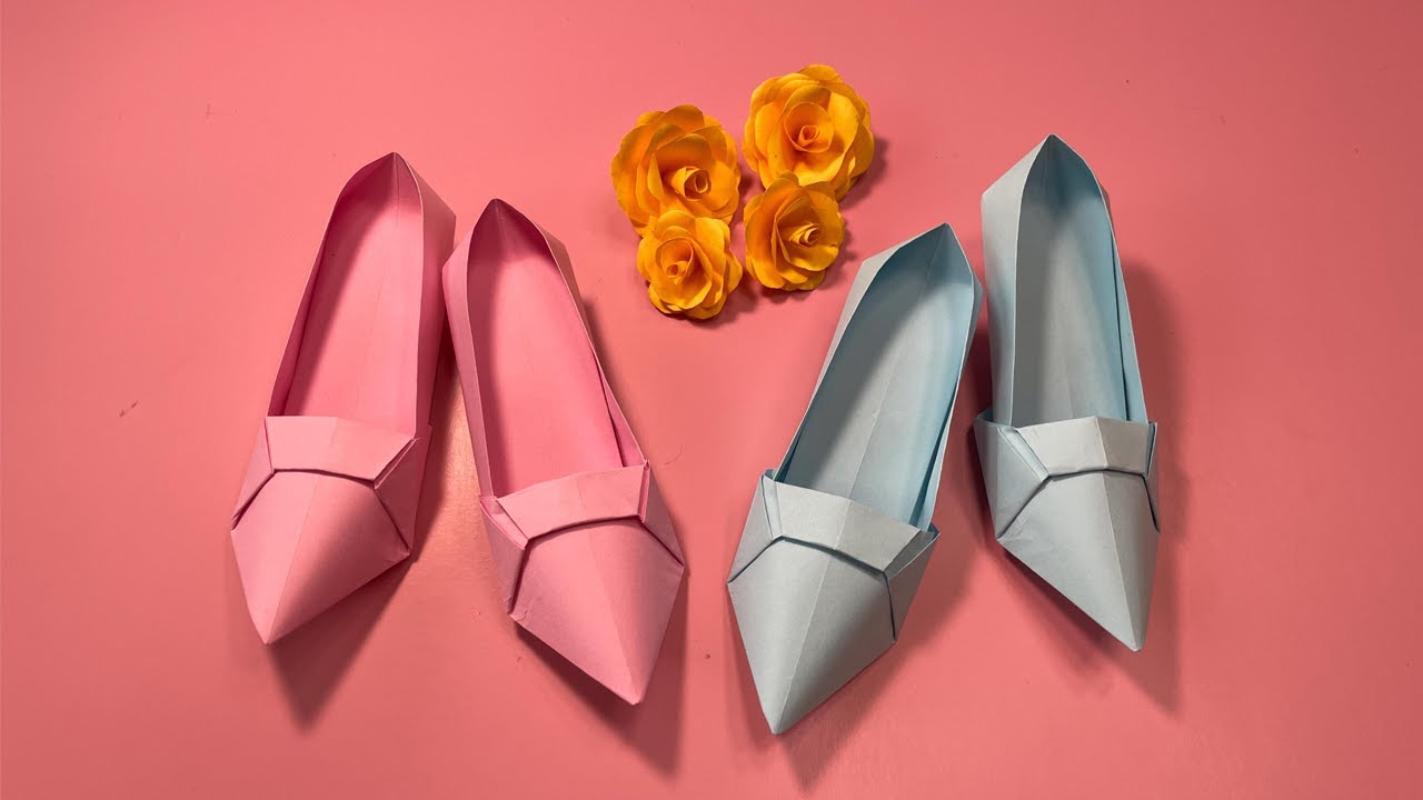 shoes origami---Fun, Cute and Easy paper Crafts.