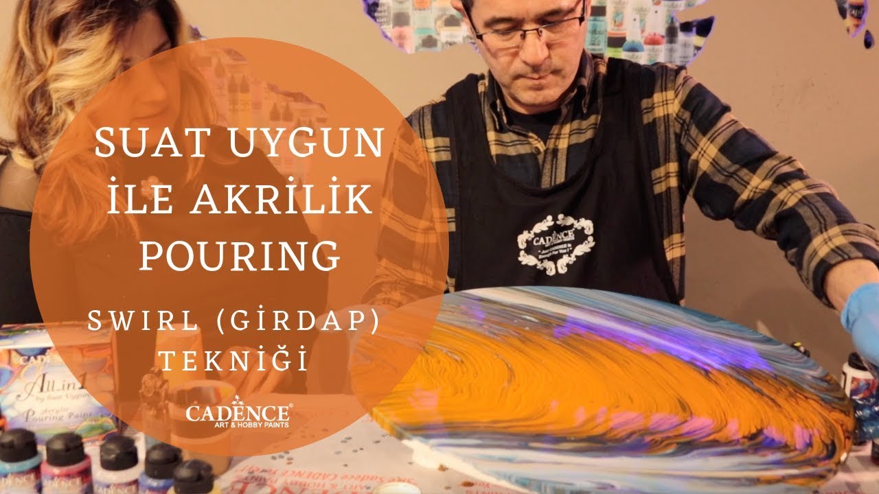 Pouring Efekt /Girdap tekniği - Fluid Art/Swirl Technique CADENCE ALL İN 1 by SUAT UYGUN