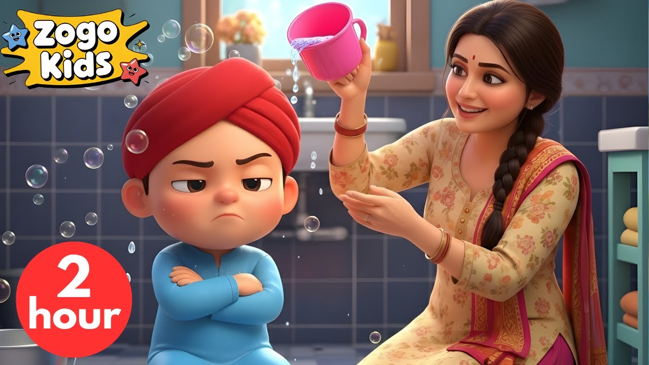 2 Hours Of - Mai nhi nahana + More Excited Zogo Punjabi Kids Songs | Punjabi Cartoon