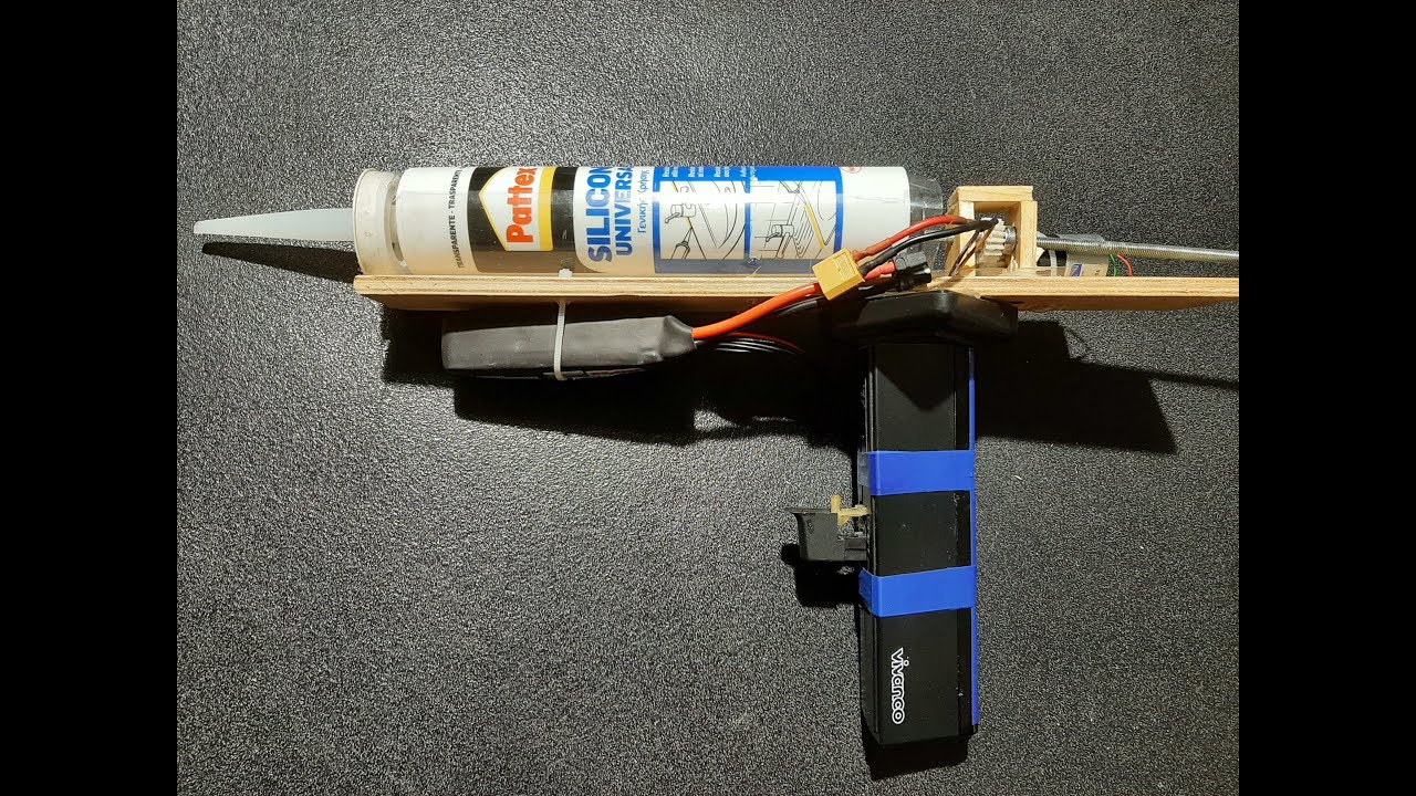 pistola silicone motorizzata a batteria DIY