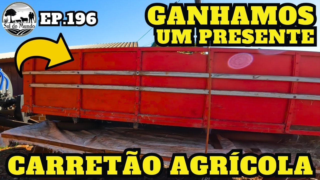 ✅ GANHAMOS UMA CARROCERIA DE CARRETA AGRÍCOLA DE TRATOR