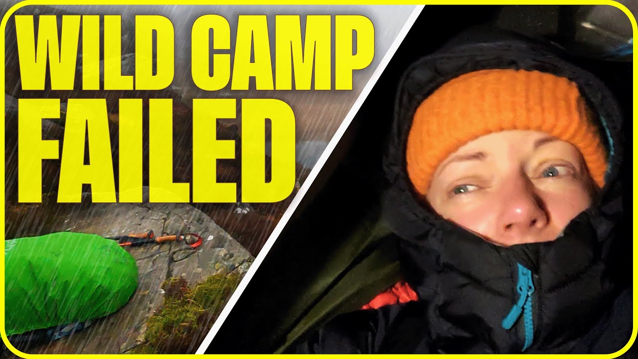 Wild Camp #3 - Heavy Wind & Rain - Tent Collapsed 