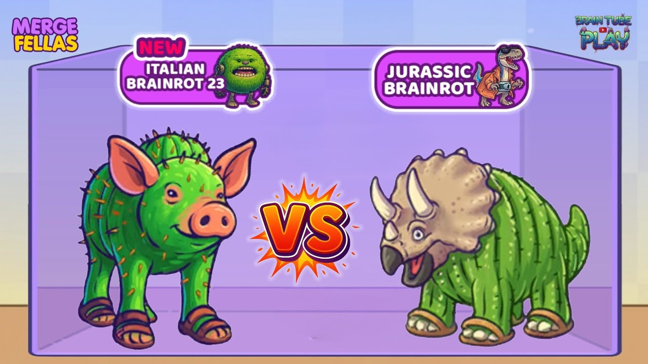 Merge fellas: 🔥New Update ITALIAN BRAINROT 23 vs JURASSIC BRAINROT - MAX LEVEL BOSS  🚀