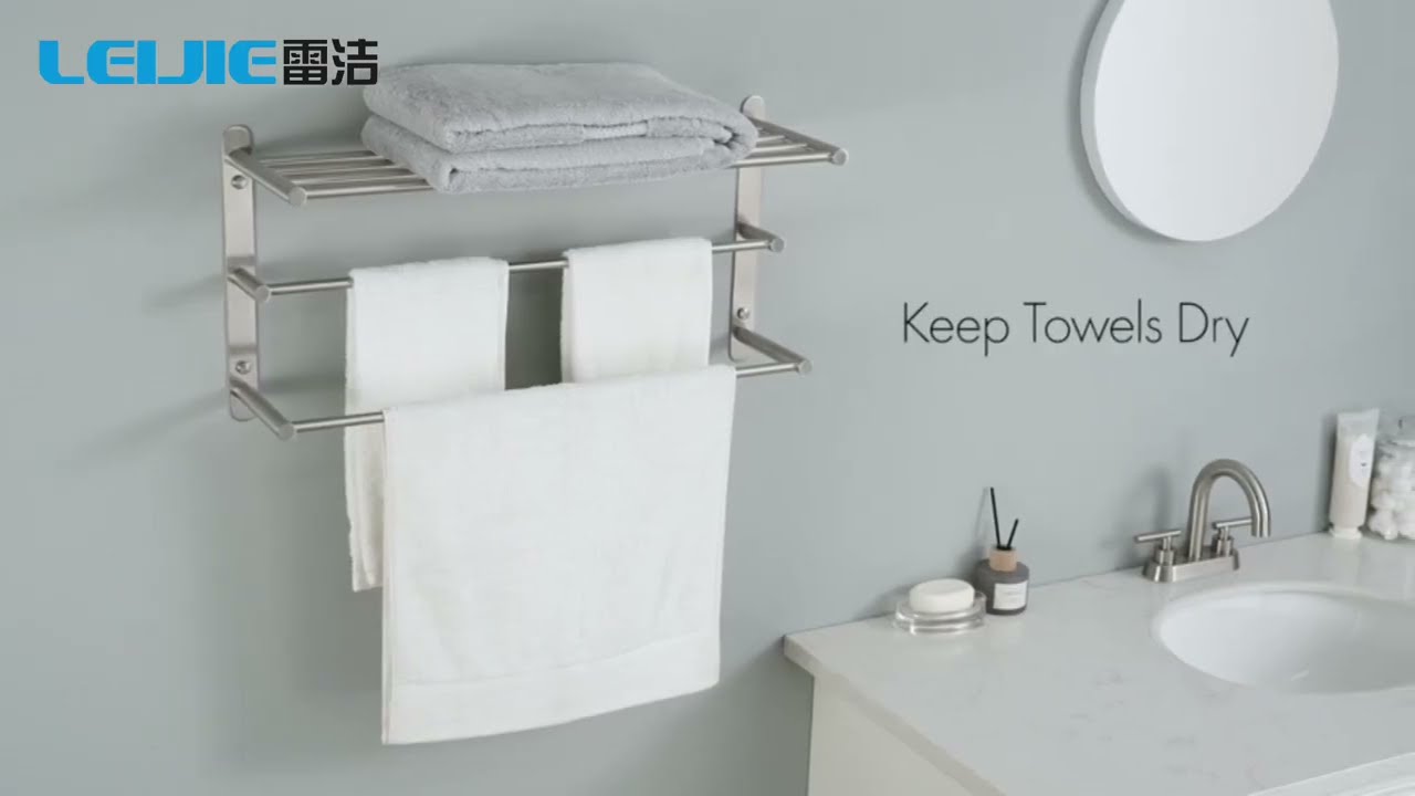 3 Tier Bath Towel Rail 24