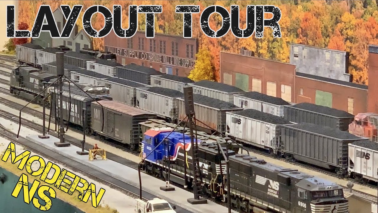 Экскурсия по макету — современный NS Princeton-Deepwater Division в HO