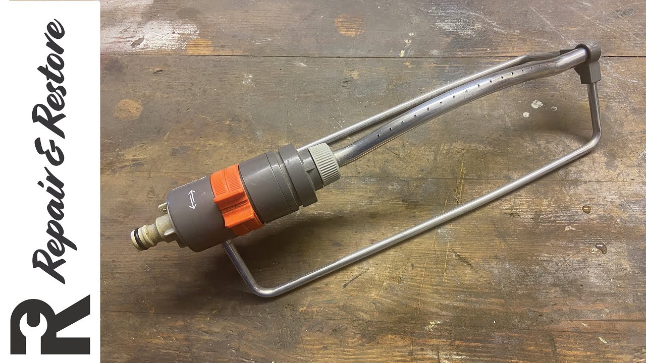 Cleaning and repairing an old Gardena garden sprinkler