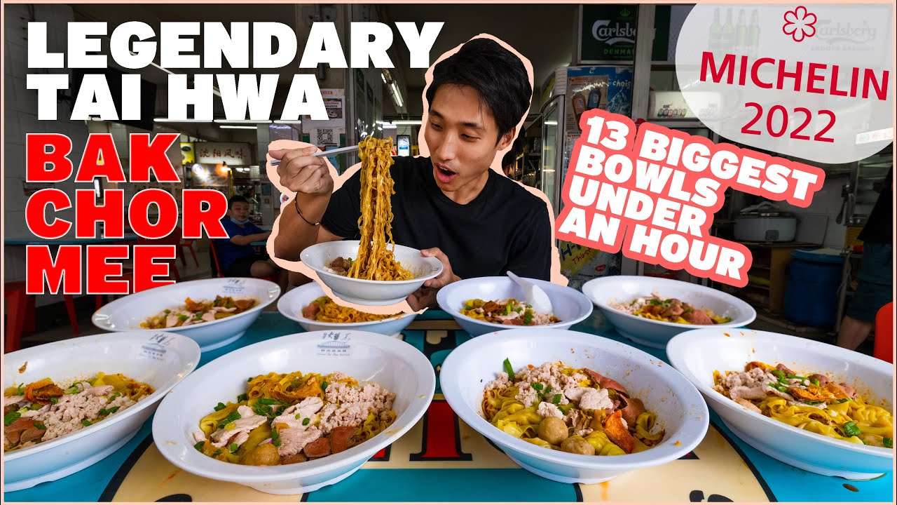 LEGENDARY Bak Chor Mee at Tai Hwa Eating House! | 13 LARGE BOWLS EATEN?! | Singapore Street Food!