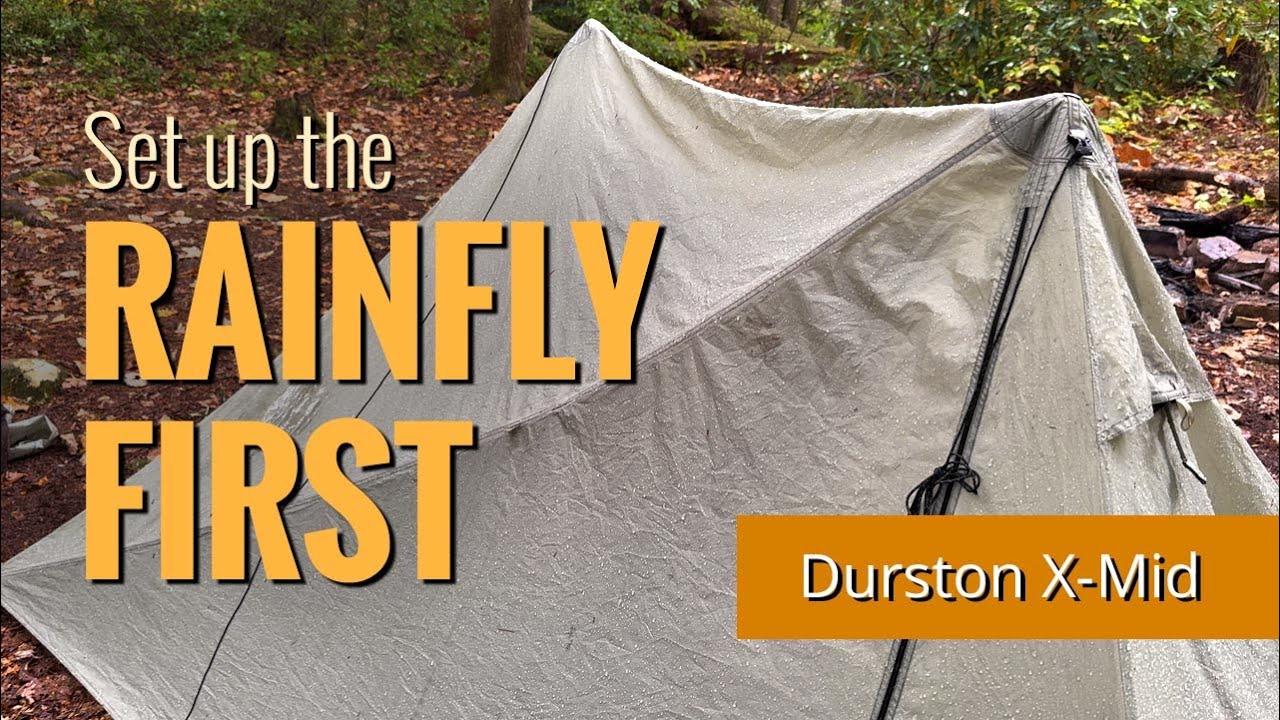 Fly-first setup with the Durston X-Mid 1 ultralight tent