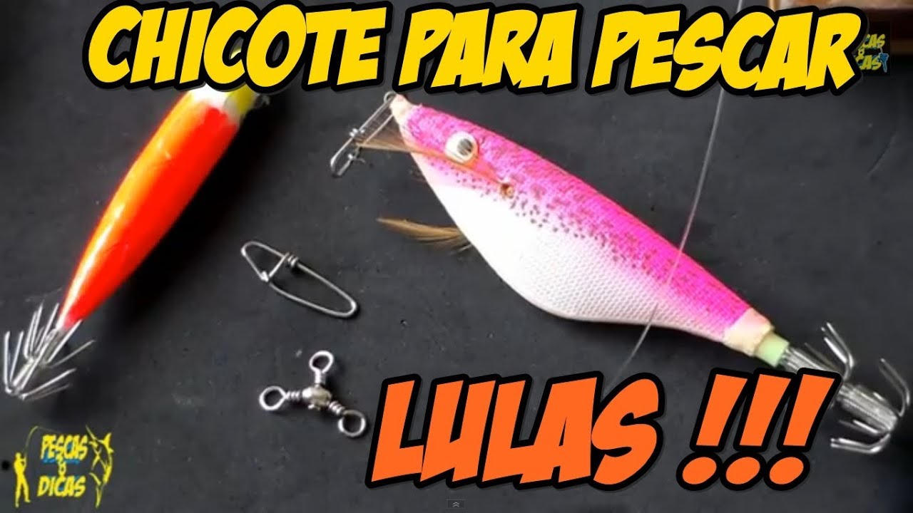 Chicote para pesca de lula (como fazer) PESCAS & DICAS