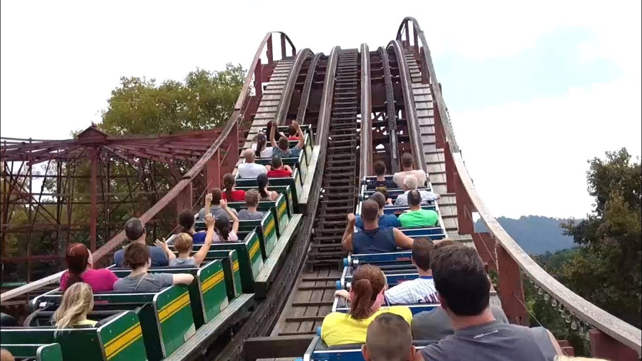 The Racer Möbius Loop Coaster (HD POV) - Kennywood Amusement Park