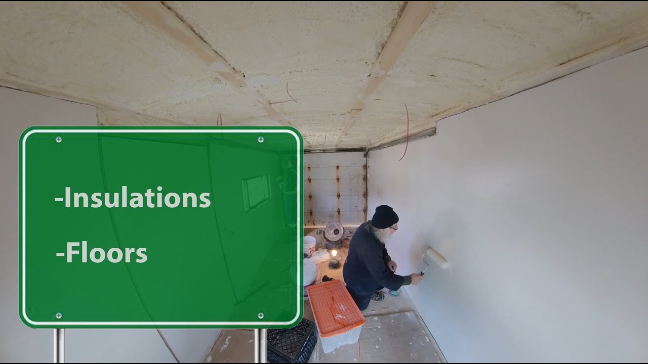Box truck conversion 2020 (2 of X) - Painting wall - Bedframe