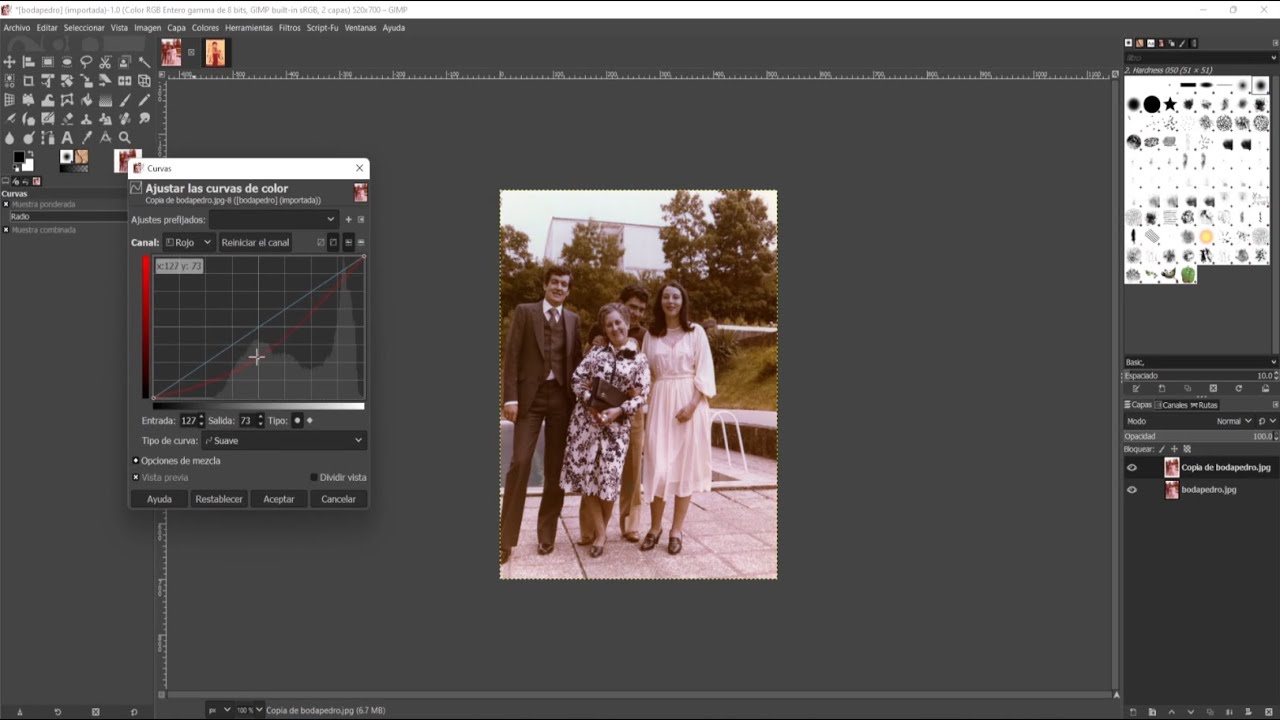 Mejorar El Color De Tus Fotografías Antiguas  Con Gimp 2.10