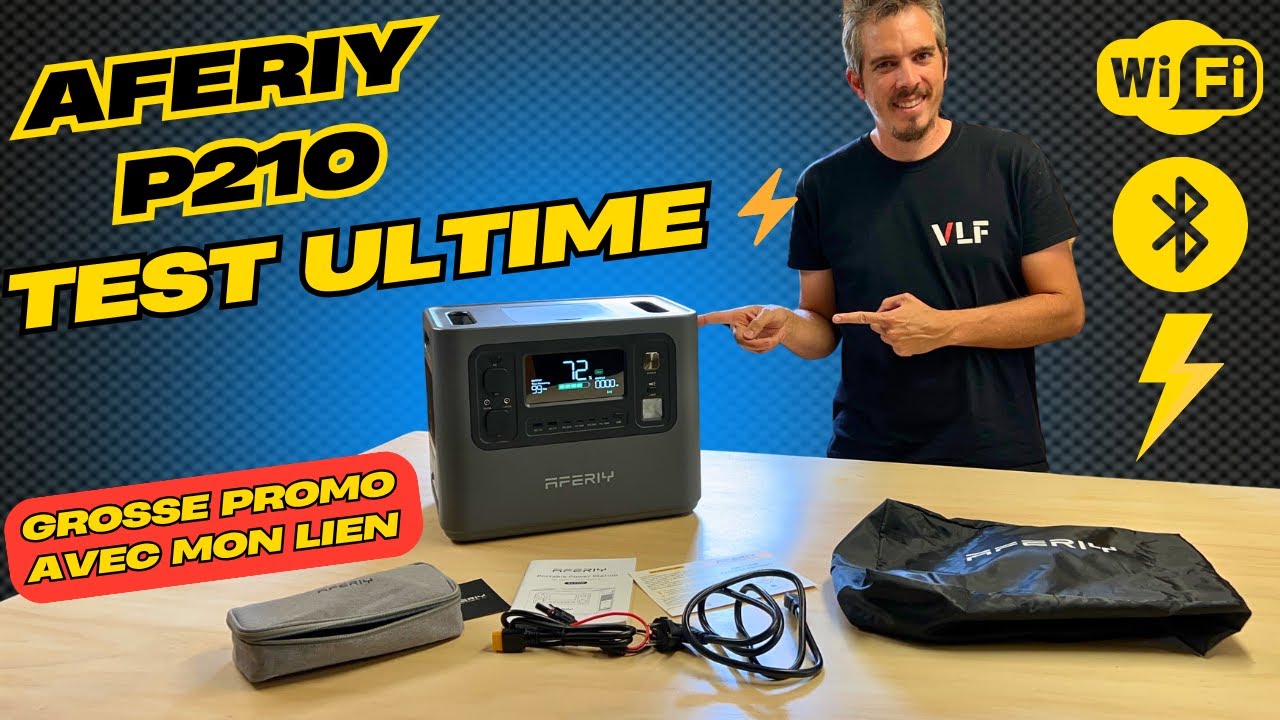 Test ULTIME de la batterie AFERIY P210 ⚡ 2048 Wh, Wi-Fi, Bluetooth – Tout ce qu’il faut savoir !