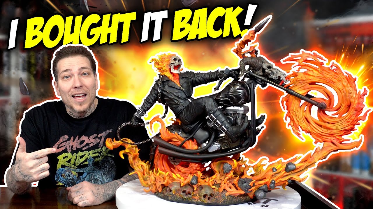 GHOST RIDER on Bike by XM Studios: A True Masterpiece