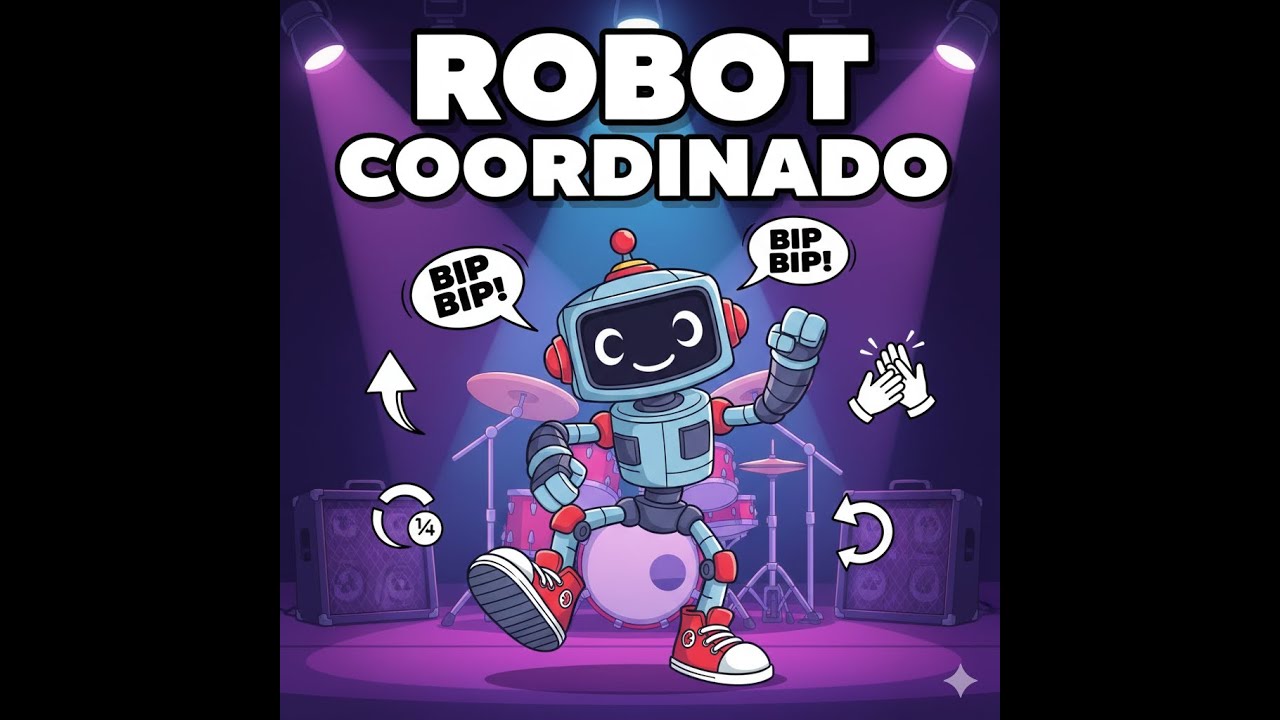 ROBOT COORDINADO 🤖🎸 | Secuencias de Movimiento (Salta-Gira-Estatua) | 3–8