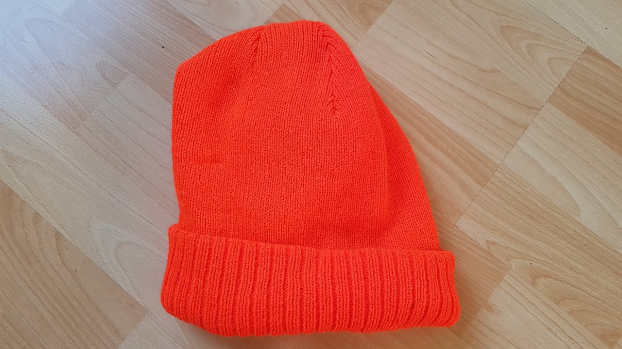 MacKenzie Knitted Beanie, Safety Orange, With 3M Insulate