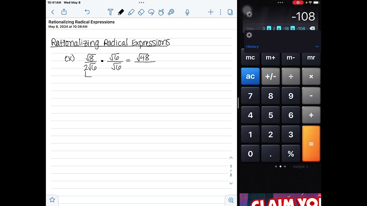 Rationalizing Radical Expressions