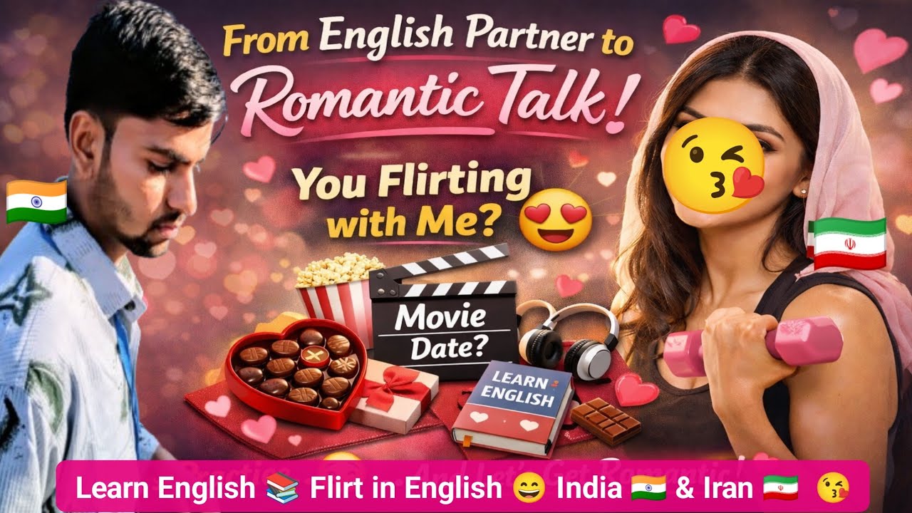 She Said I’m Flirting😅 English Chat Turned Romantic |English Practice or Love Story? 💕 India🇮🇳Iran🇮🇷
